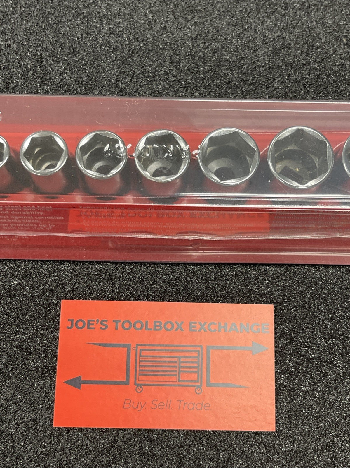 Snap-on Tools USA NEW 11pc 3/8" Drive SAE 6 Point Semi Deep Socket Set 211FSSY