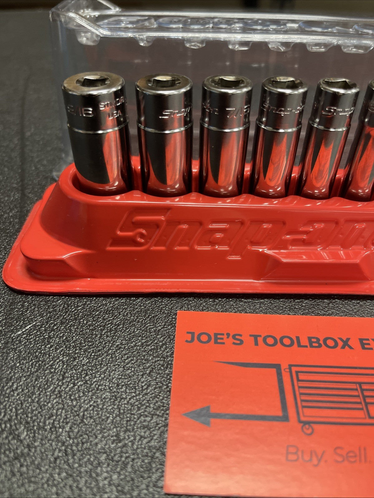 Snap-on Tools USA NEW 10-Piece 1/4" Drive 12-POINT SAE Deep Socket Set 110STMDY