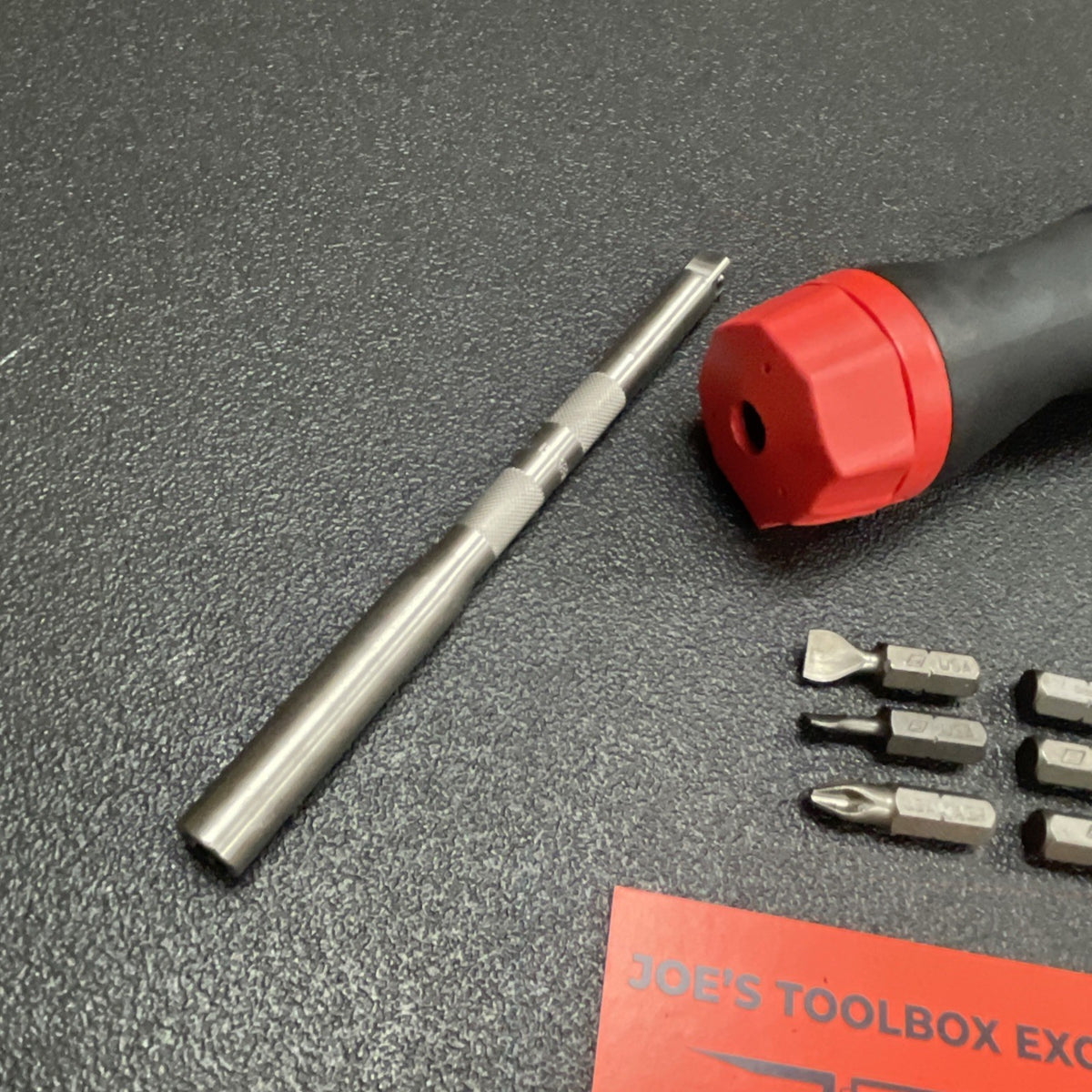 Snap On sgdmrc4a soft grip standard ratcheting screwdriver with 6 bits new