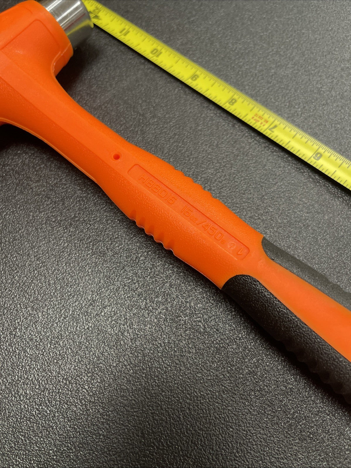 Snap-on hbbd16o 16 oz ball peen soft grip dead blow hammer orange NEW
