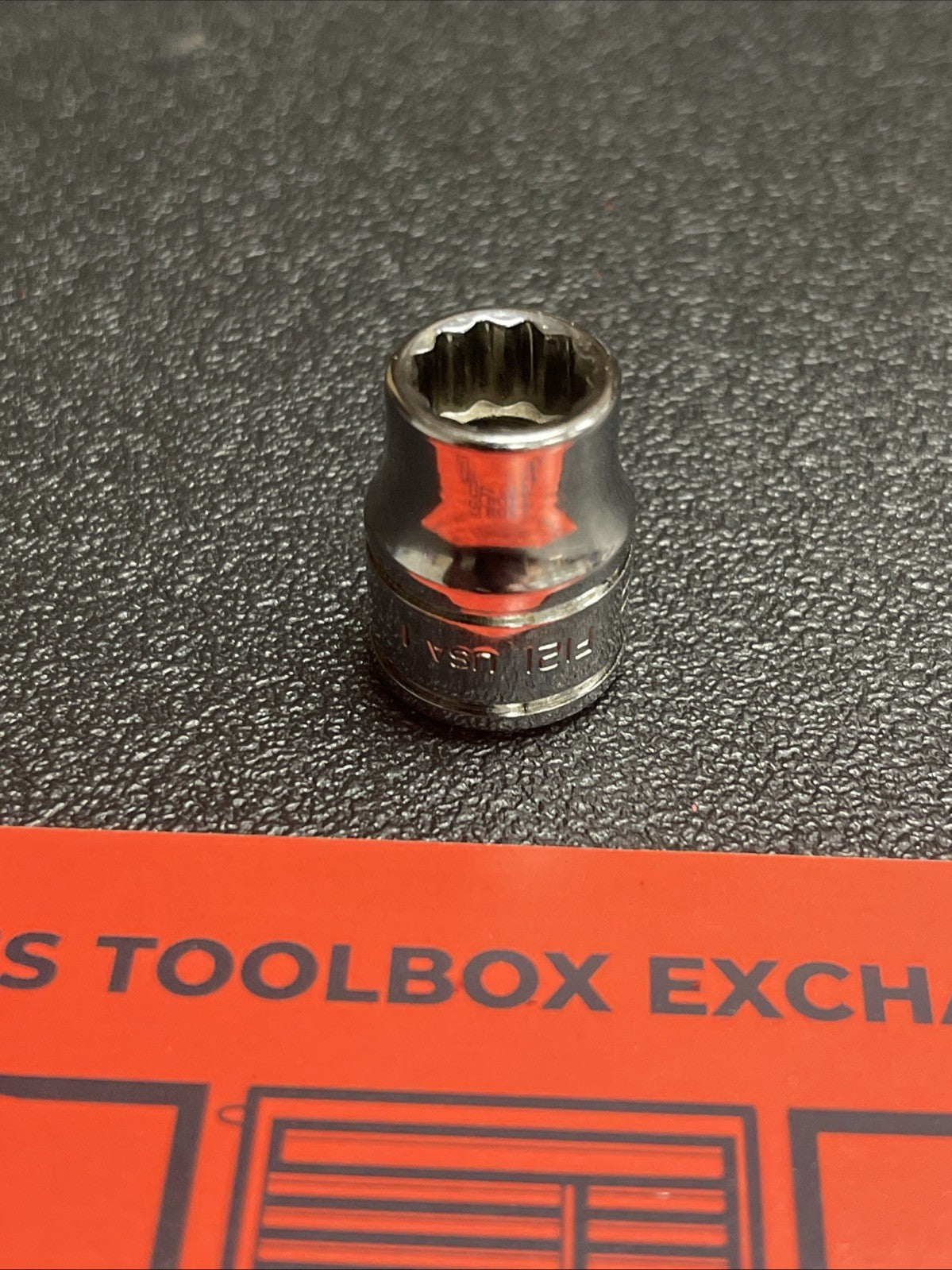 Snap-On Tools USA NEW 3/8" Drive 3/8" SAE 12 Point Shallow Chrome Socket F121