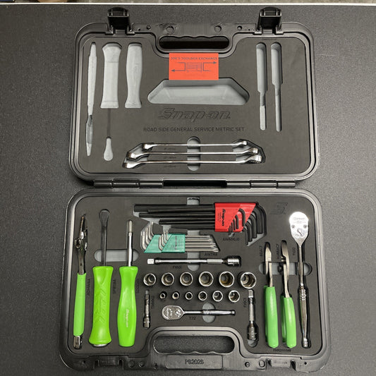 Snap-On Tools GREEN NEW 43pc Metric Combo General Service Foam Set 243RDGSSFDT