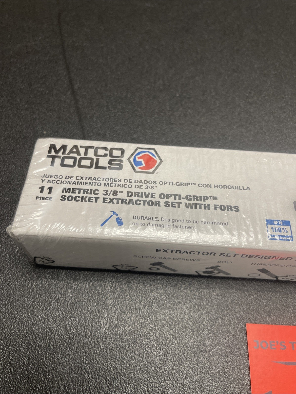 Matco Tools 11 Piece 3/8" Drive Metric Opti-Grip Socket Extractor Set SBP11MOGX