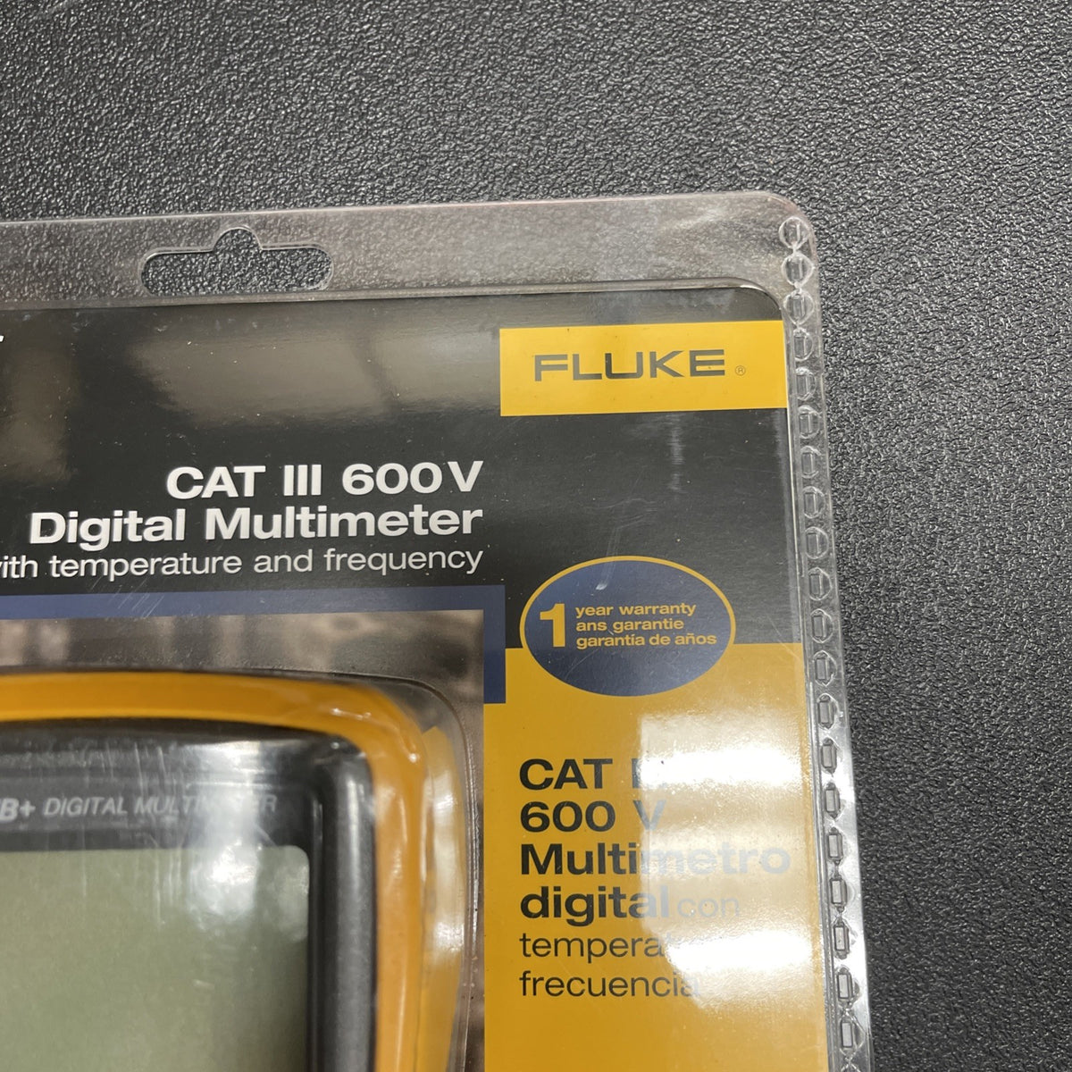 Fluke 17B+ CAT III 6000 Count Digital Multimeter 1000V Temp Frequency