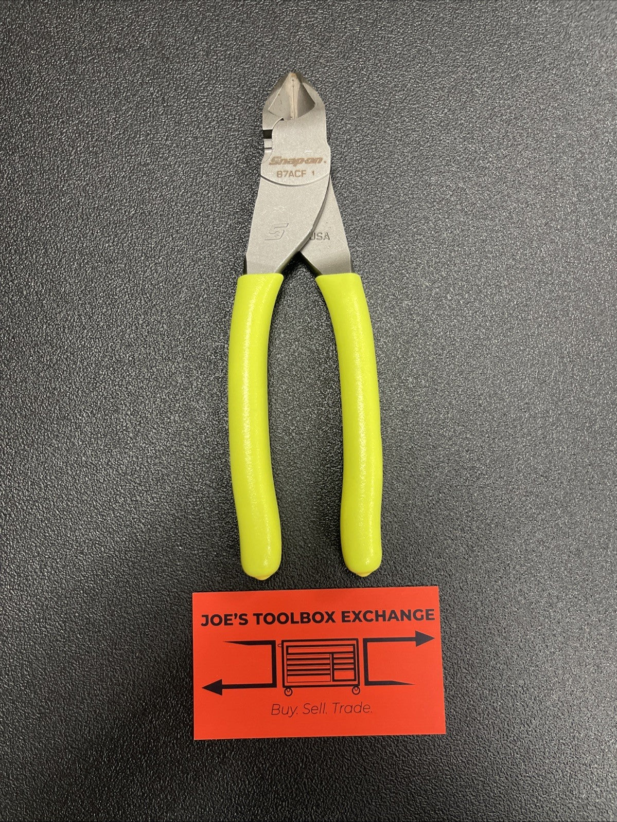 Snap-on Tools USA NEW HI VIS Soft Grip 7" Diagonal Cutter Pliers 87ACFHV