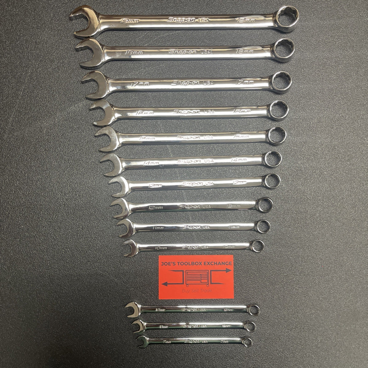 Snap-on Tools USA NEW 13pc Metric 12-Point FLANK DRIVE PLUS Wrench Set SOEXM713