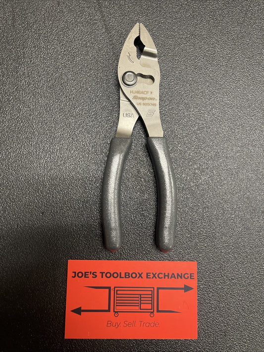 Snap-on Tools USA NEW DARK TITANIUM 6" Flank Jaw Slip Joint Pliers HJ46ACFDT