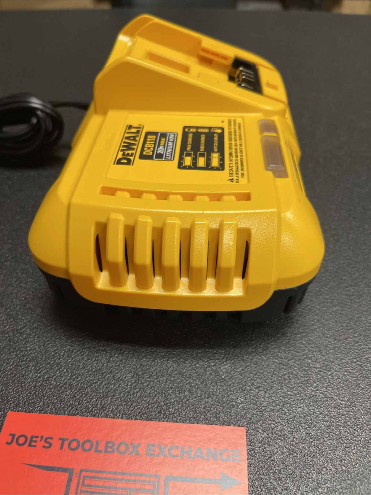 DEWALT DCB118 20V Lithium Ion Fan Cooled Fast Battery Charger