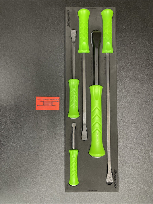 Snap-on USA 5-Piece Green Striking Prybar & Chisel Foam Set SPBSDC705DTFG
