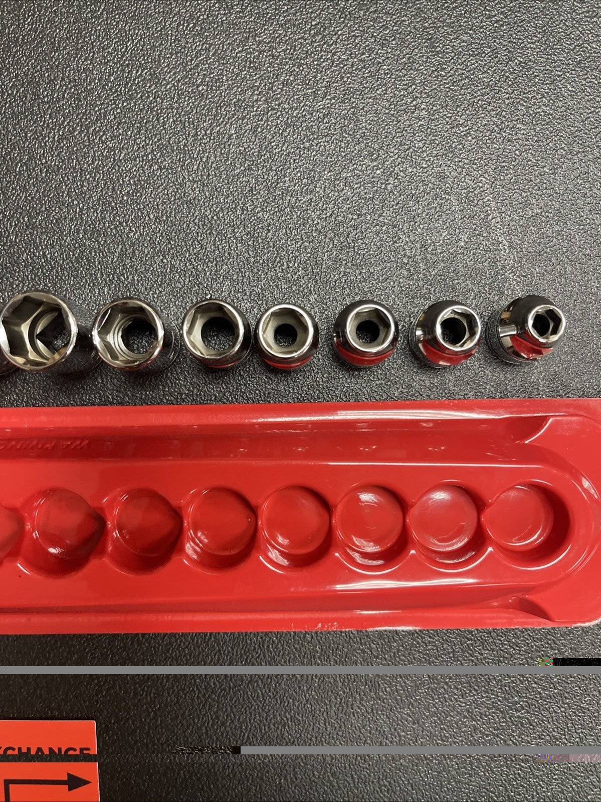 Snap-on 14pc 214FSY 3/8” Drive SAE shallow Socket Set  1/4” To 1” 6 Point Chrome