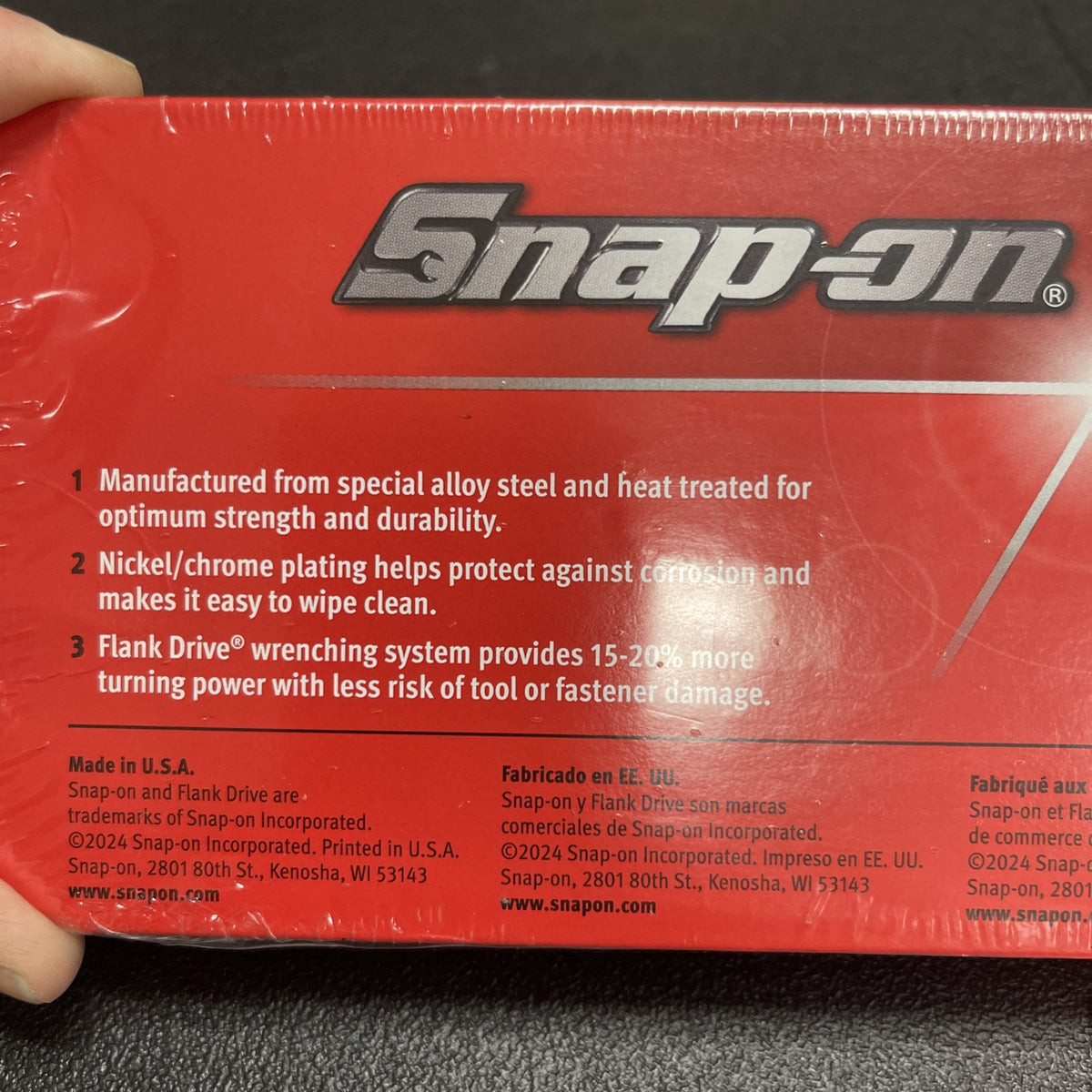 Snap-on Tools NEW 13pc 1/2" Drive METRIC 12 Point Shallow Socket Set 313SWMYA