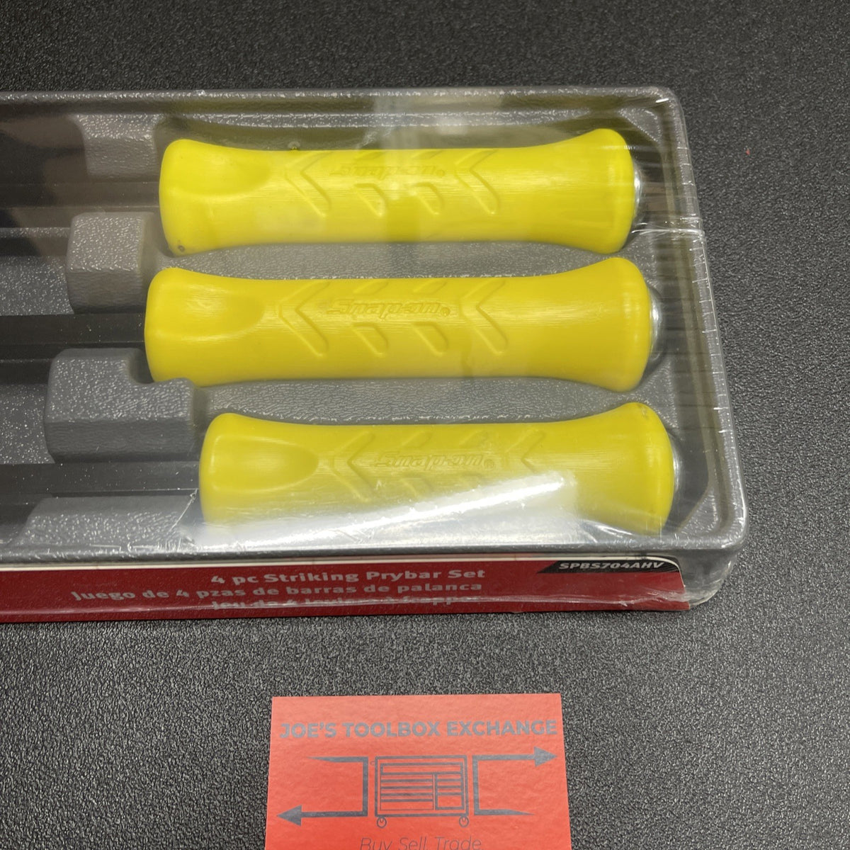 Snap-on Tools USA NEW HI VIZ 4 pc Striking Prybar Set 8” 12” 18” 24” SPBS704AHV