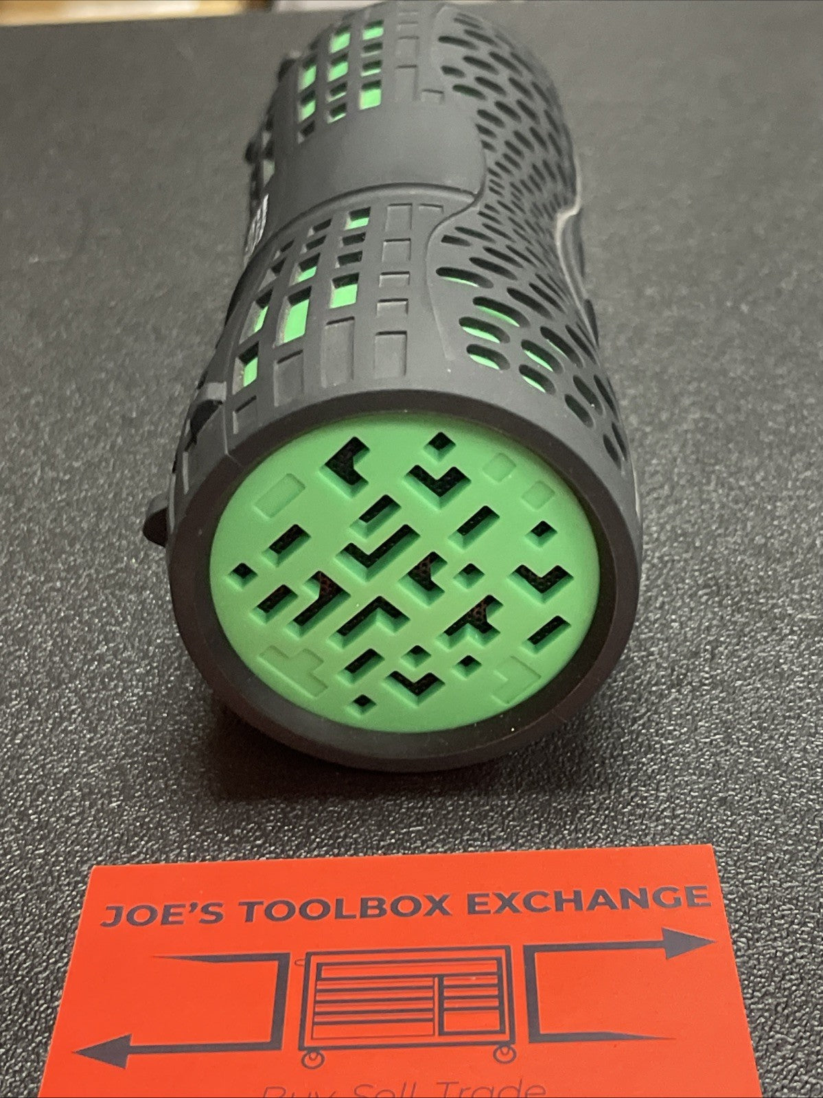 Matco Tools MTCWPSG Portable Speaker Black Green AUX Micro-USB 1000mAh Cylinder