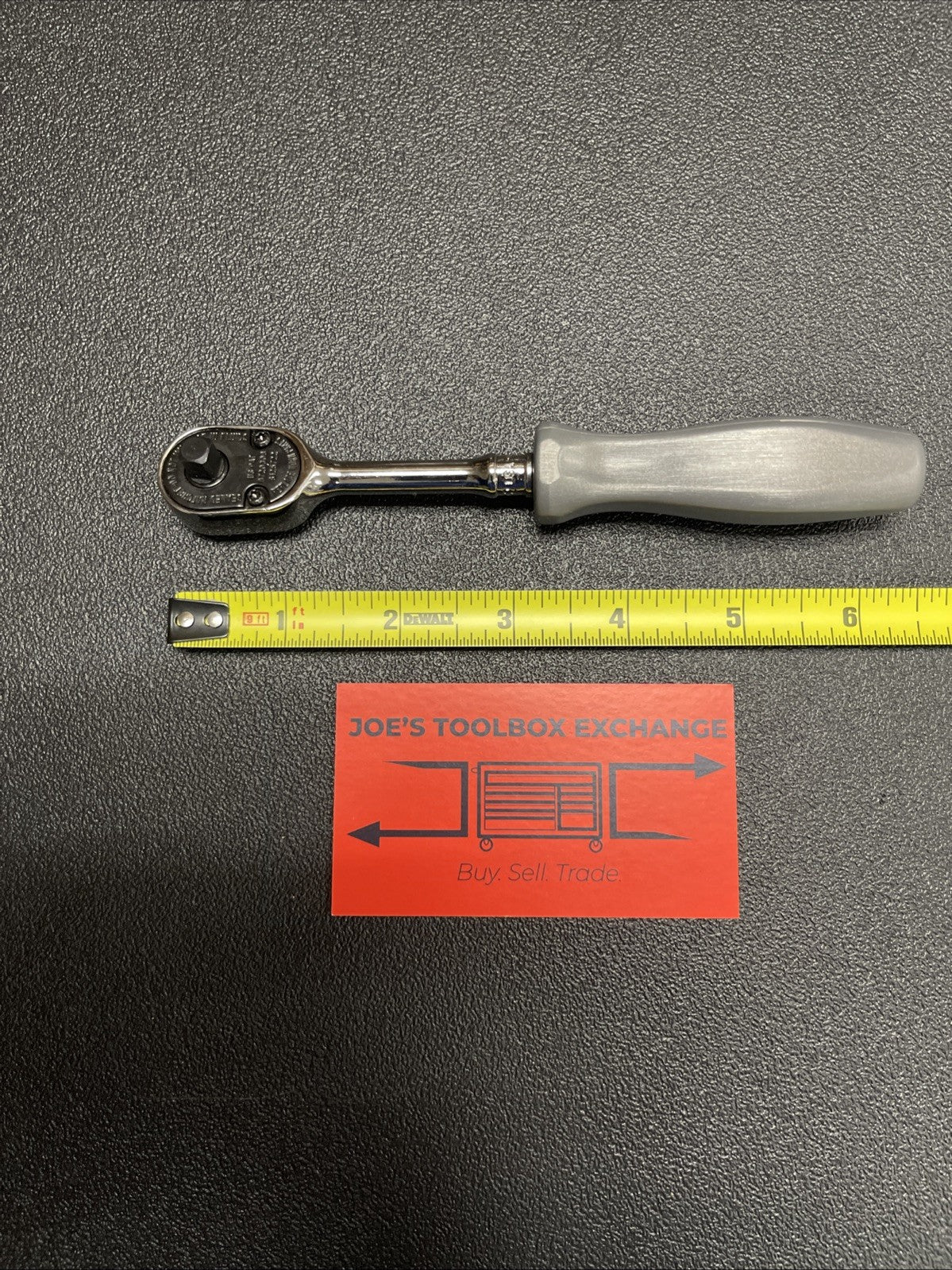 Snap-on Tools Dark Titanium Gray 1/4" Hard Grip Fixed Ratchet THLD72DT THLD72