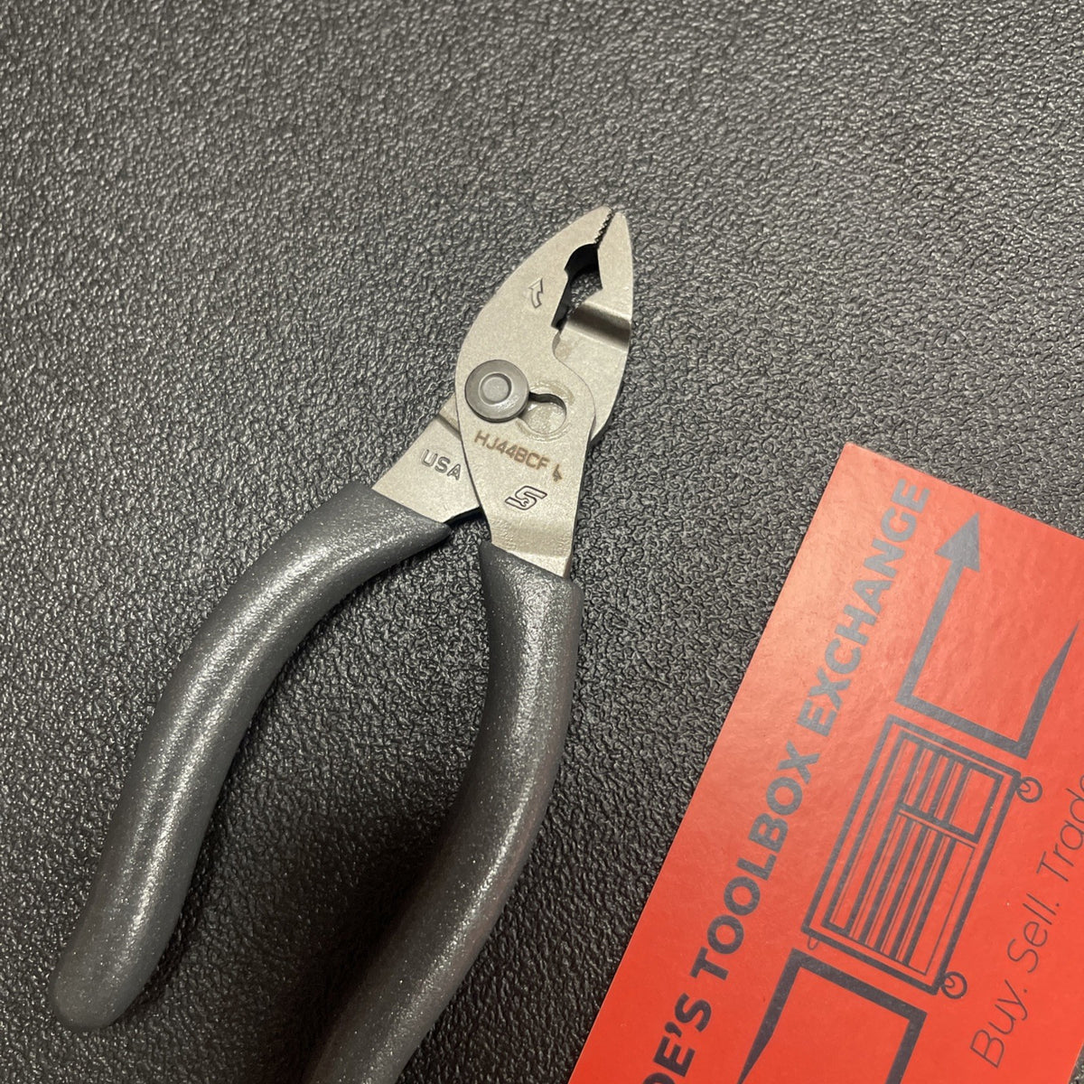 Snap-on Tools DARK TITANIUM Soft Grip Mini FlankJaw Slip Joint Pliers HJ44BCFDT