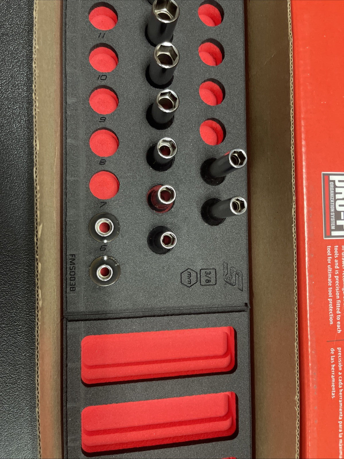 For Snap-on 221SFMSFRX 21pc 3/8" Drive Metric Socket Set 6–20mm Shallow & Deep