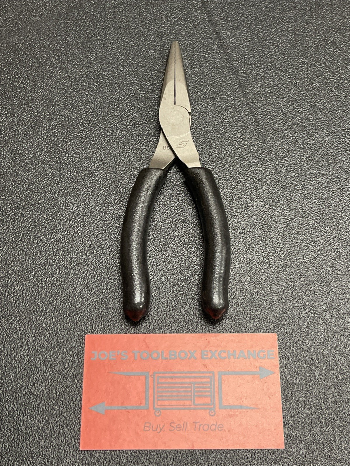Snap-on Tools USA NEW BLACK 6" Soft Grip Talon Grip Needle Nose Pliers 95ACFBK