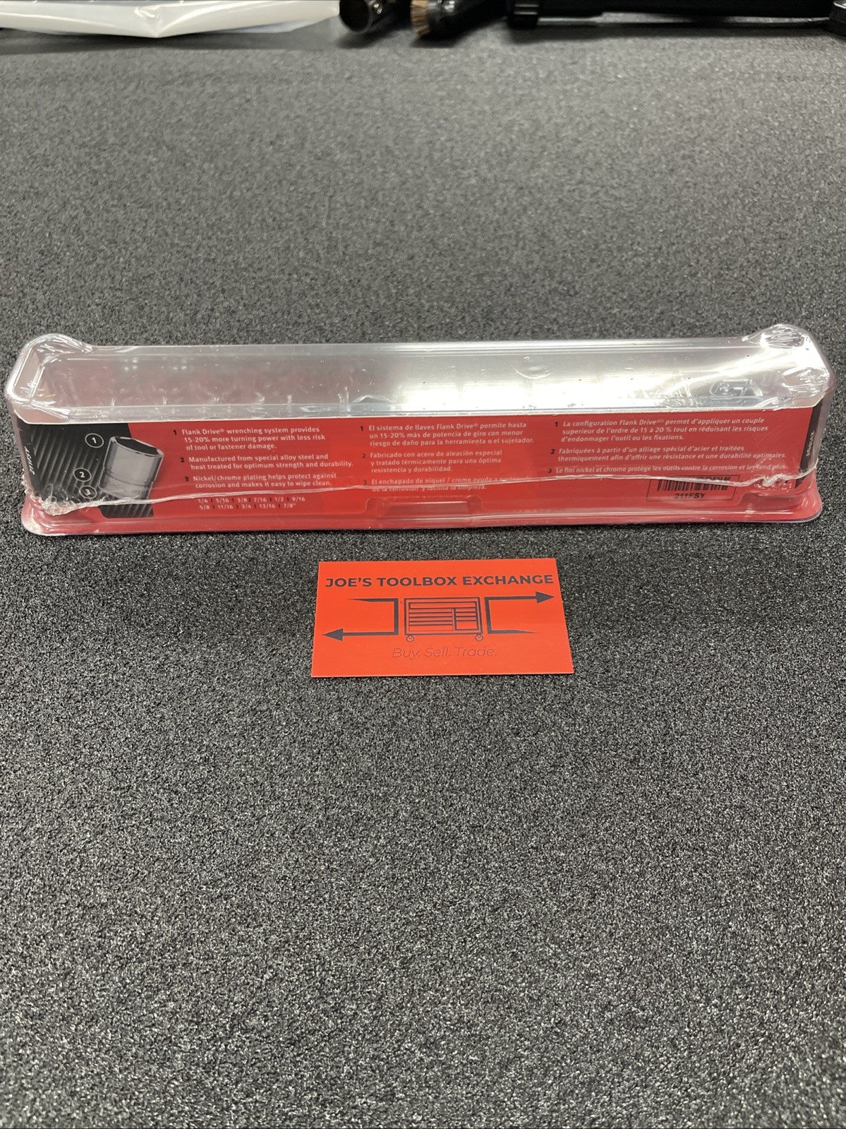 Snap-on Tools NEW 3/8" Drive 11pc SAE Shallow 6 Point Chrome Socket Set 211FSY