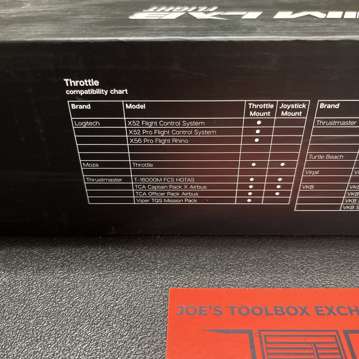 Sim Lab Flight Throttle Mount SLF002 New Old Stock