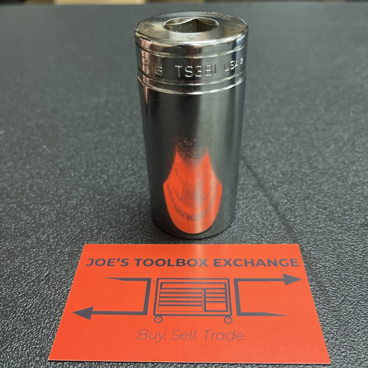 Snap-on Tools USA NEW 1/2" Drive 1-3/16" SAE Deep 6 Point Chrome Socket TS381