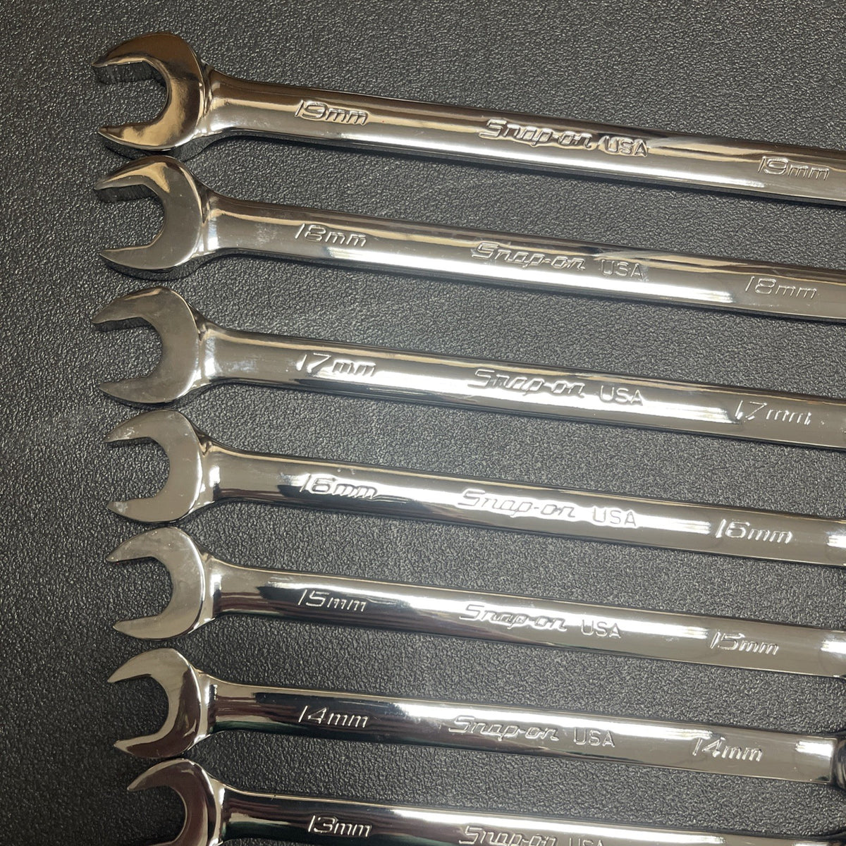 Snap-on Tools USA NEW 13pc Metric 12-Point FLANK DRIVE PLUS Wrench Set SOEXM713