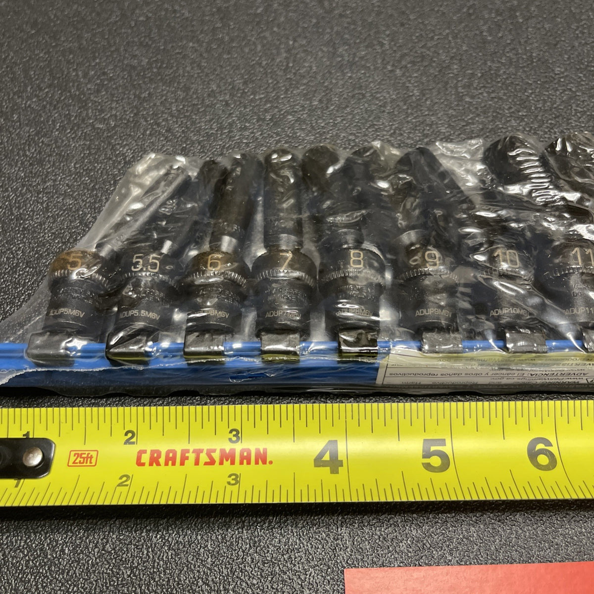 MATCO 12 PIECE 1/4" DRIVE METRIC ADV DEEP UNIVERSAL IMPACT SOCKET SET SADUPM126V