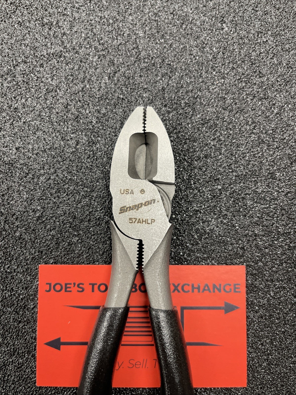 Snap-on Tools USA NEW BLACK 7" Soft Grip Lineman's Pliers 57AHLPBK