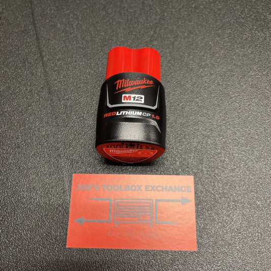 Genuine Milwaukee NEW M12 48-11-2401 1.5 AH Battery  12V 12 Volt Original OEM