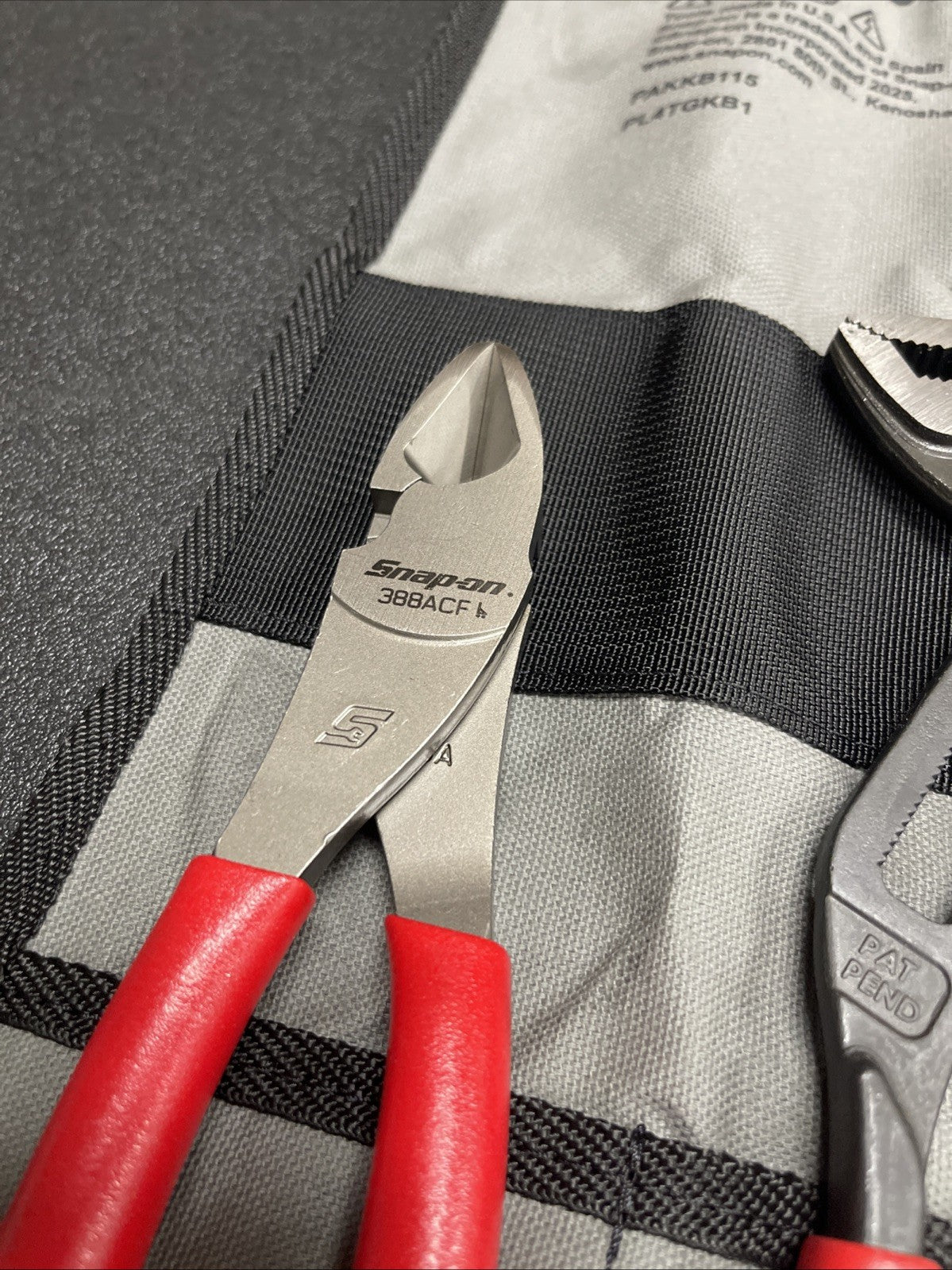 NEW Snap On 4pc Plier Set ( 388ACF + PWCS9AF + LN47ACF + AWPBX10) PL4TGKB1