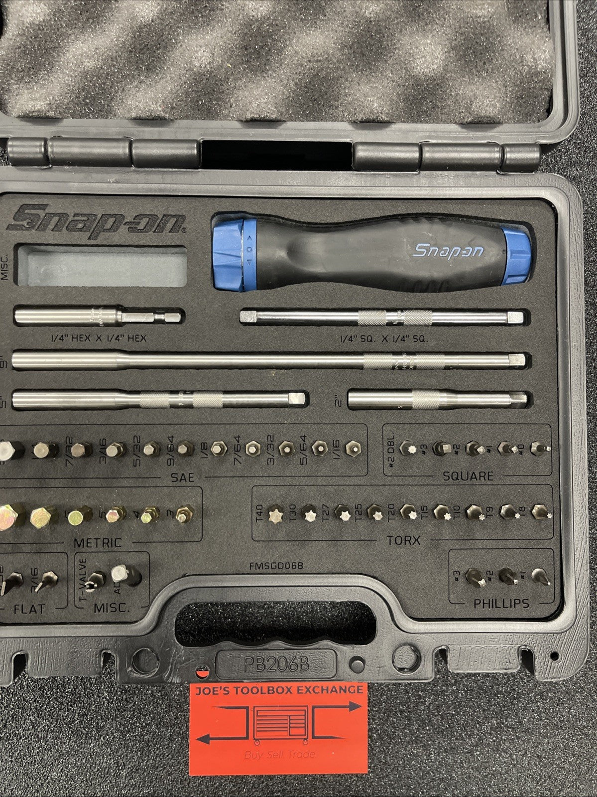 Snap-on Tools USA NEW POWER BLUE Ratcheting Screwdriver Master Set SGDMRC44FMB