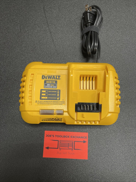 DEWALT DCB118 20V Lithium Ion Fan Cooled Fast Battery Charger