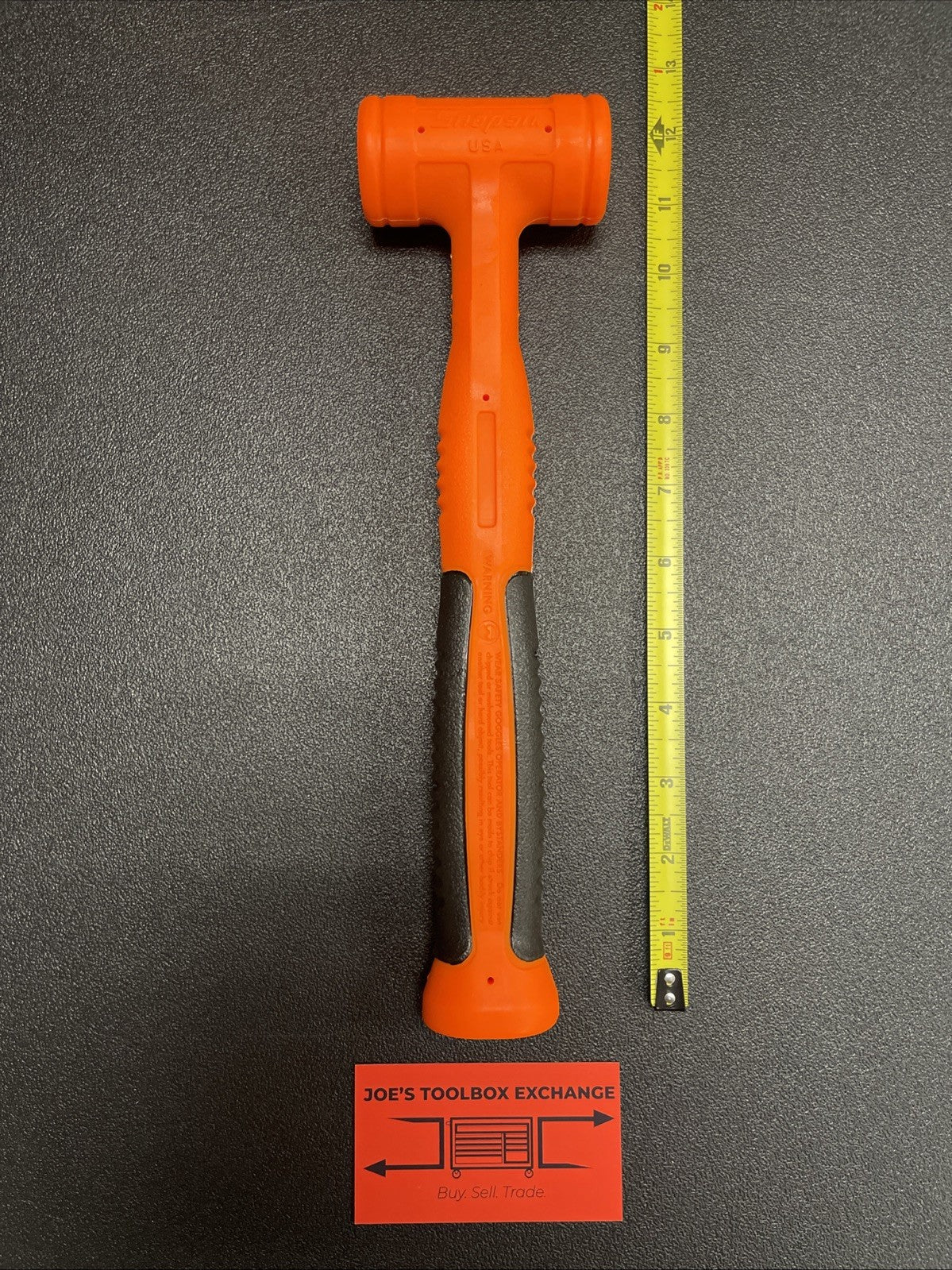 Snap-On hbfe16 16 ounce dead blow soft grip hammer orange NEW!