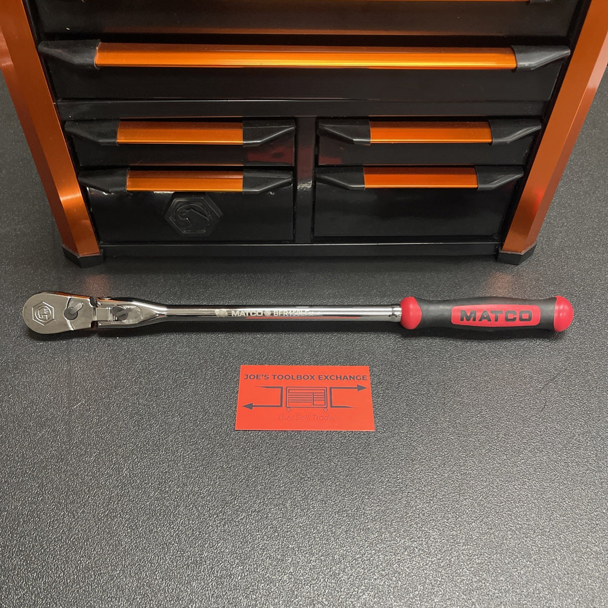 Matco NEW 3/8” Dr. Flex Head Ratchet BFR158LFx BFR158LFR RED 15-1/2” 88 Tooth