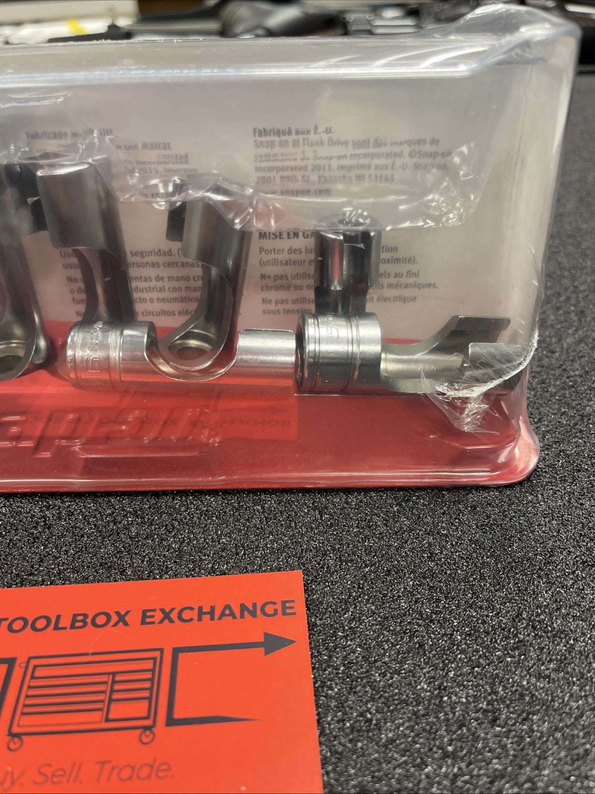 Snap-on Tools USA NEW 7pc 3/8" Drive SAE Deep 6pt Flare Nut Socket Set 207FRX
