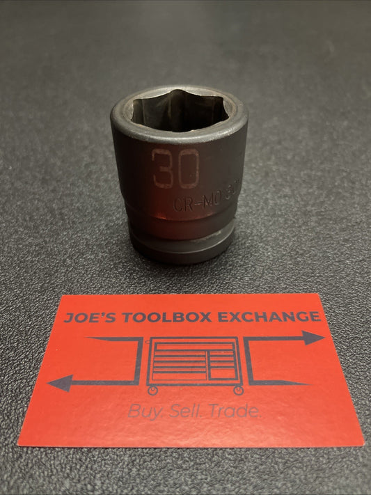 MATCO ADV 3/4" DRIVE 30MM METRIC 6 POINT IMPACT SOCKETPart No. DP30M6V