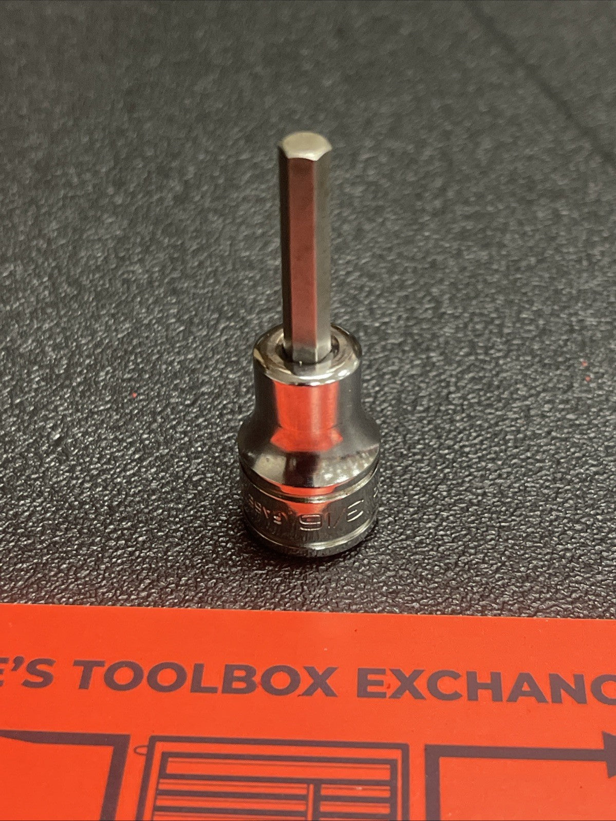 Snap-On Tools USA NEW 3/8" Drive 3/16" SAE Standard Hex Bit Chrome Socket FA6E