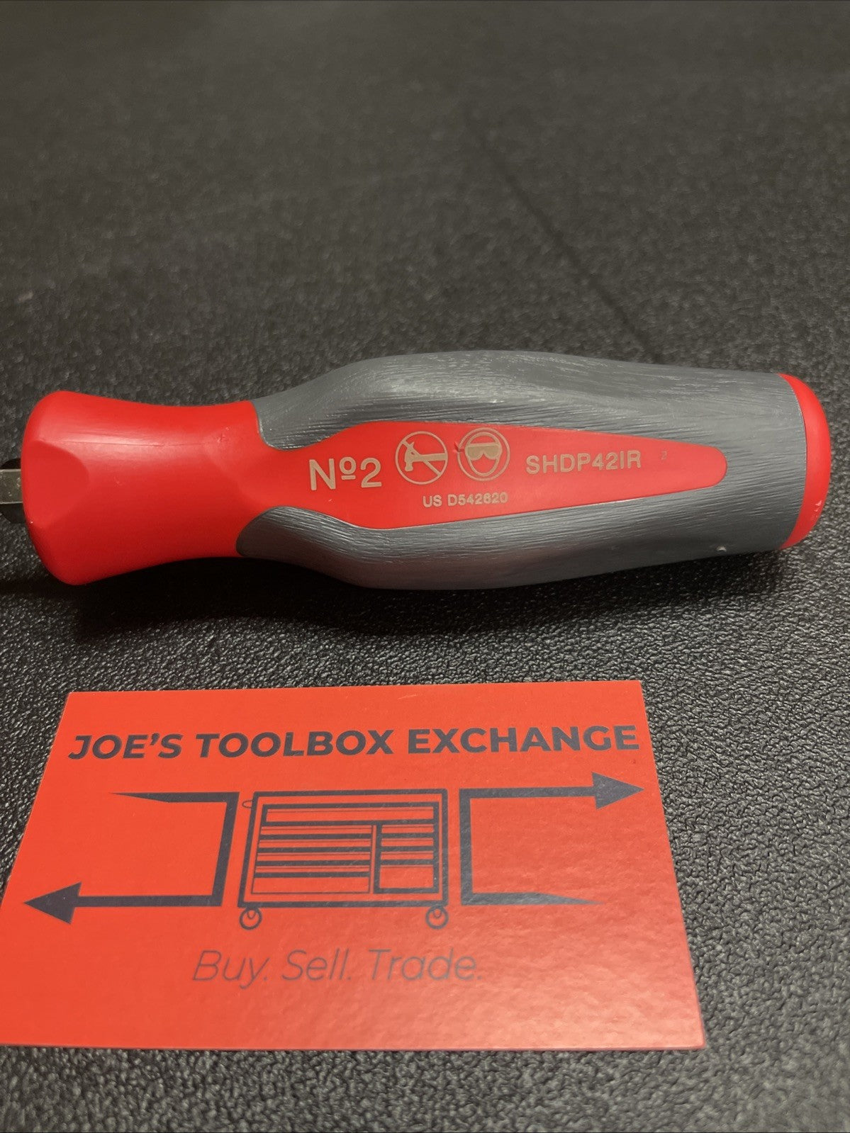 SNAP ON TOOLS NEW No. 2 HARD GRIP PHILLIPS HEAD SCREWDRIVER RED SHDP42IR