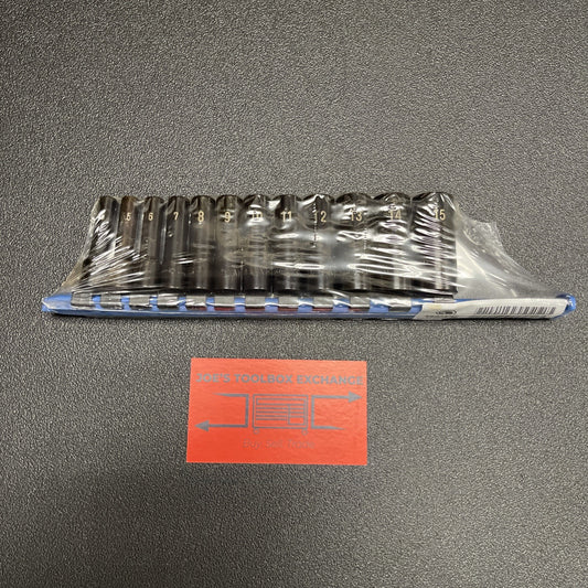 Matco NEW SADPMA12R Piece 1/4” Drive Metric Deep Pro Non-Slip Impact Socket Set