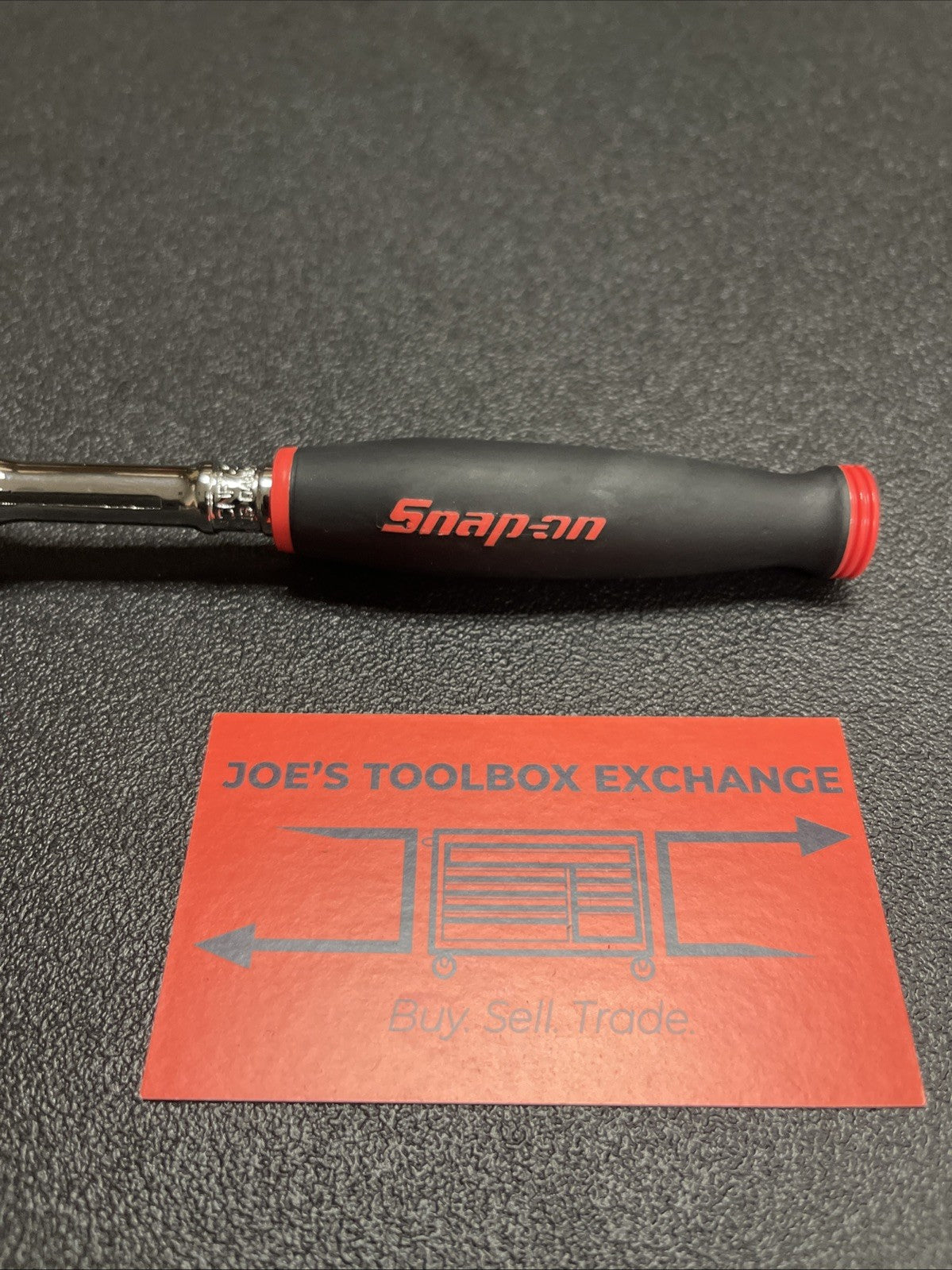 Snap-on Tools USA NEW RED 3/8” Drive Compact Round Head Swivel Ratchet FHCNF72