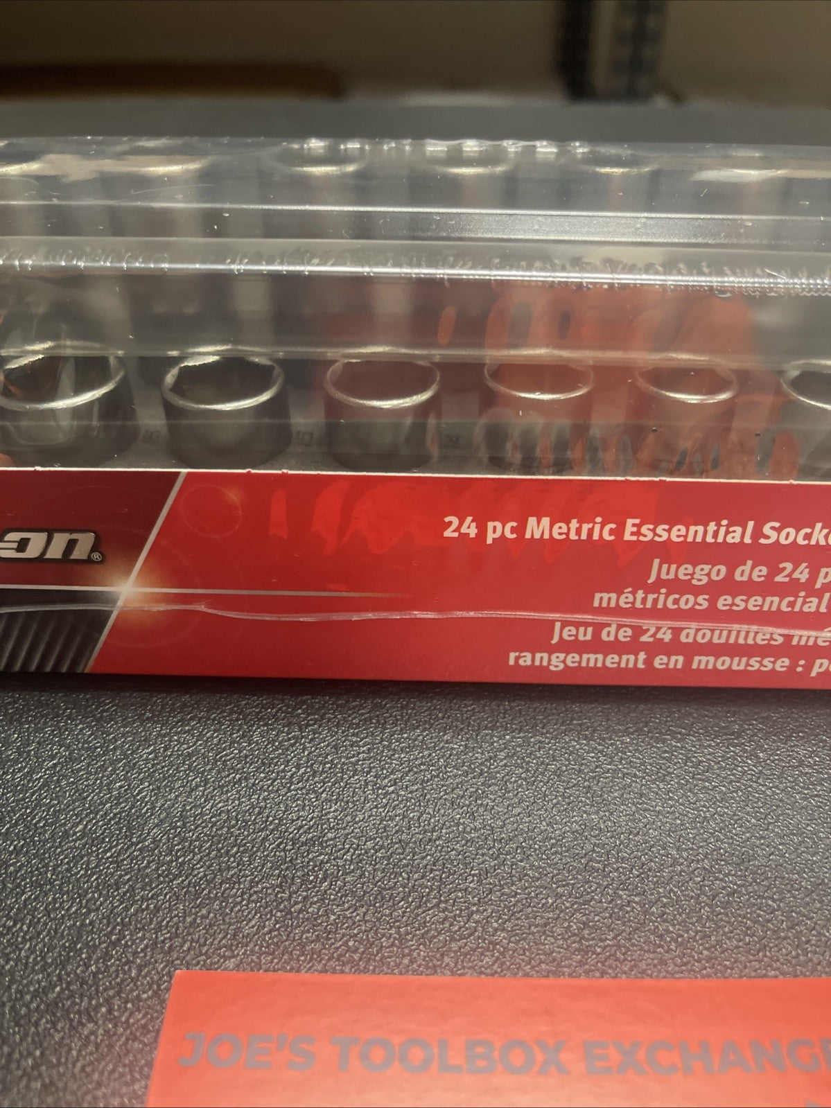 Snap-on 224SFFSMFHV 24 Metric Essential Socket Foam Set Shallow & Deep 8-19mm