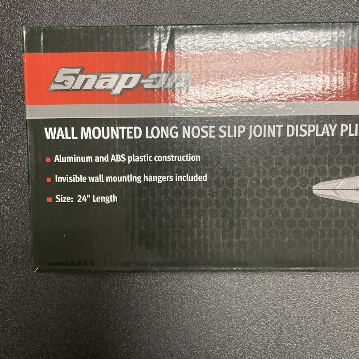 Snap-on ln47acf Wall Mounted Long Nose Display Pliers SPP2504 24in Red/Silver