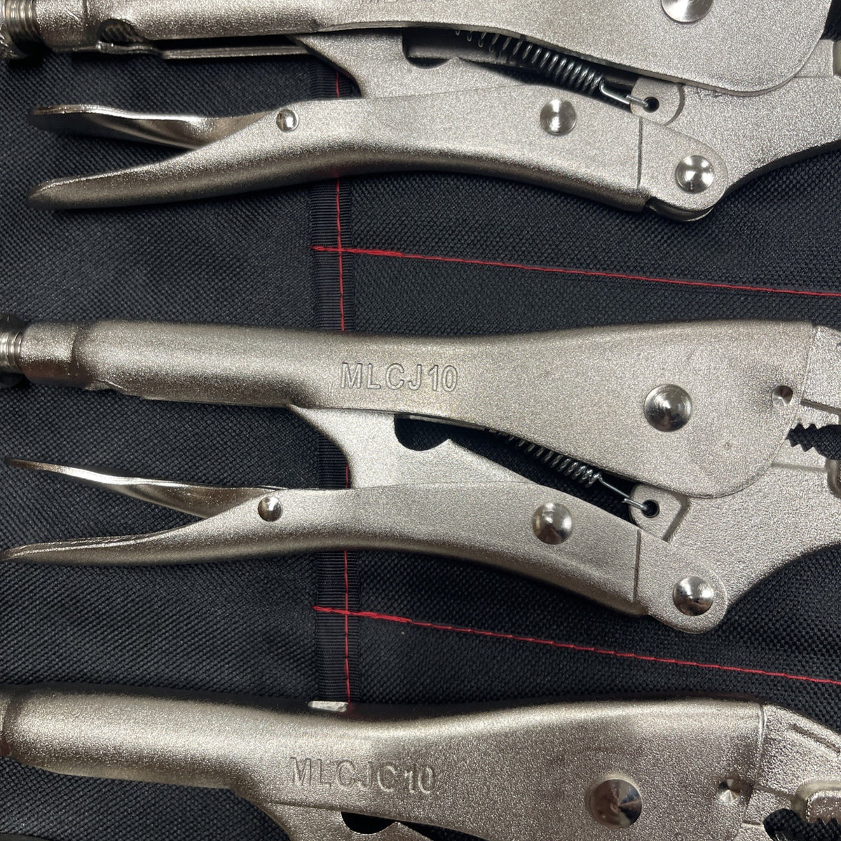 Matco Tools 7-Piece Locking Pliers Set w/ Soft Storage Wrap SMLP7
