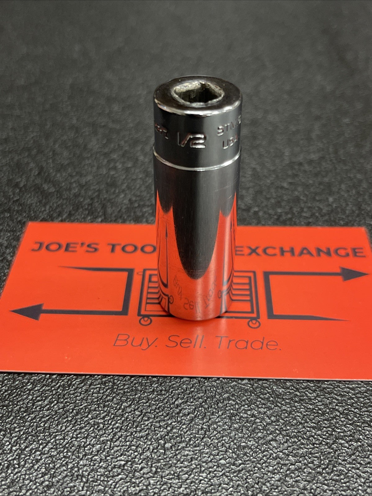 Snap On 1/2" Deep Socket 1/4" Drive 6 Point STM16 USA