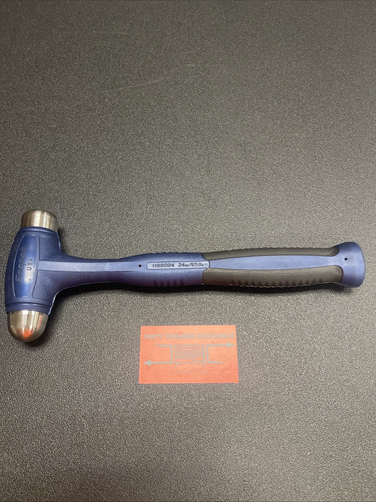 Snap-on Tools USA 24oz/680g POWER BLUE Soft Grip Dead Blow Hammer HBBD24MB
