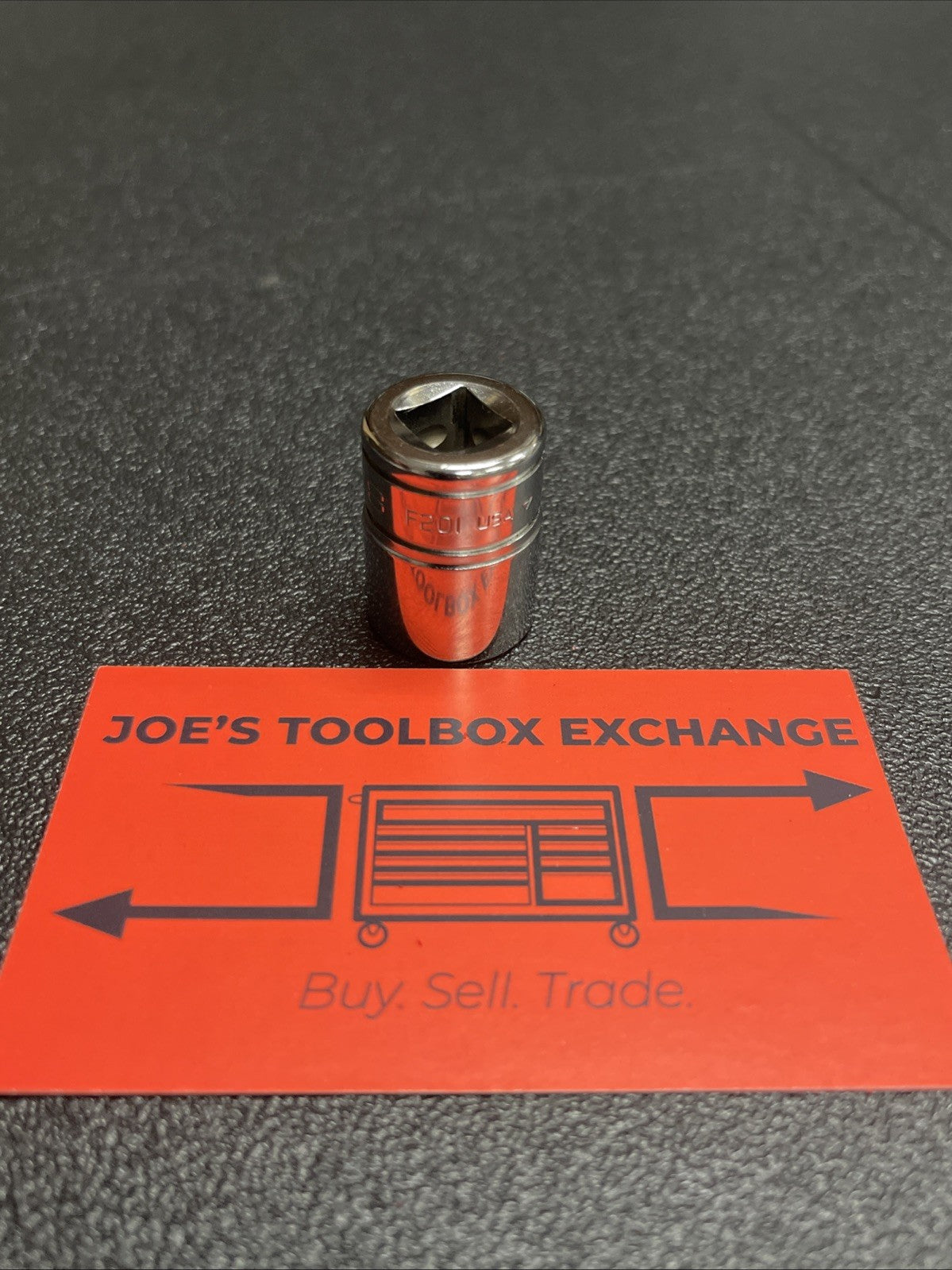 Snap-on Tools USA NEW 3/8" Drive 12-POINT SAE 5/8” Shallow Chrome Socket F201