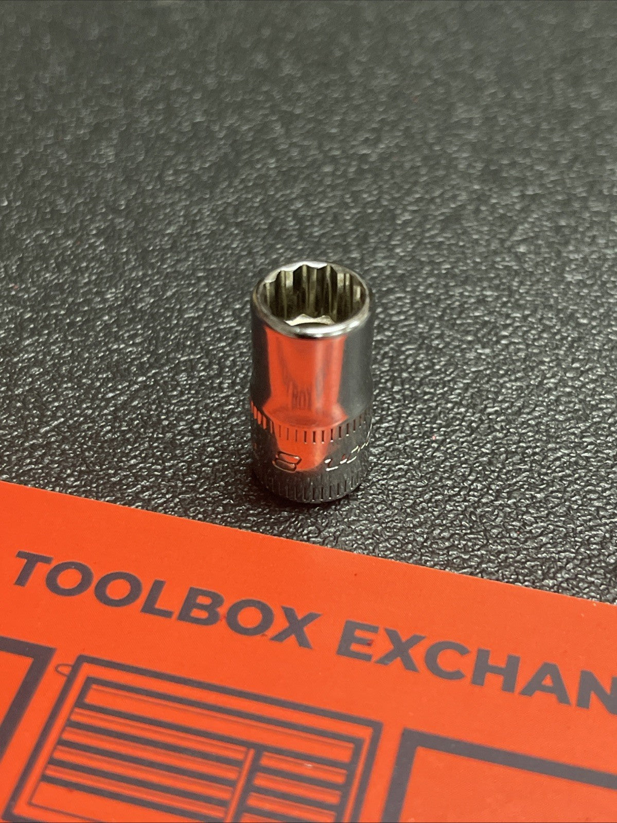 Snap-on Tools USA NEW 1/4" Drive 8mm Metric Shallow 12 POINT Chrome Socket TMMD8