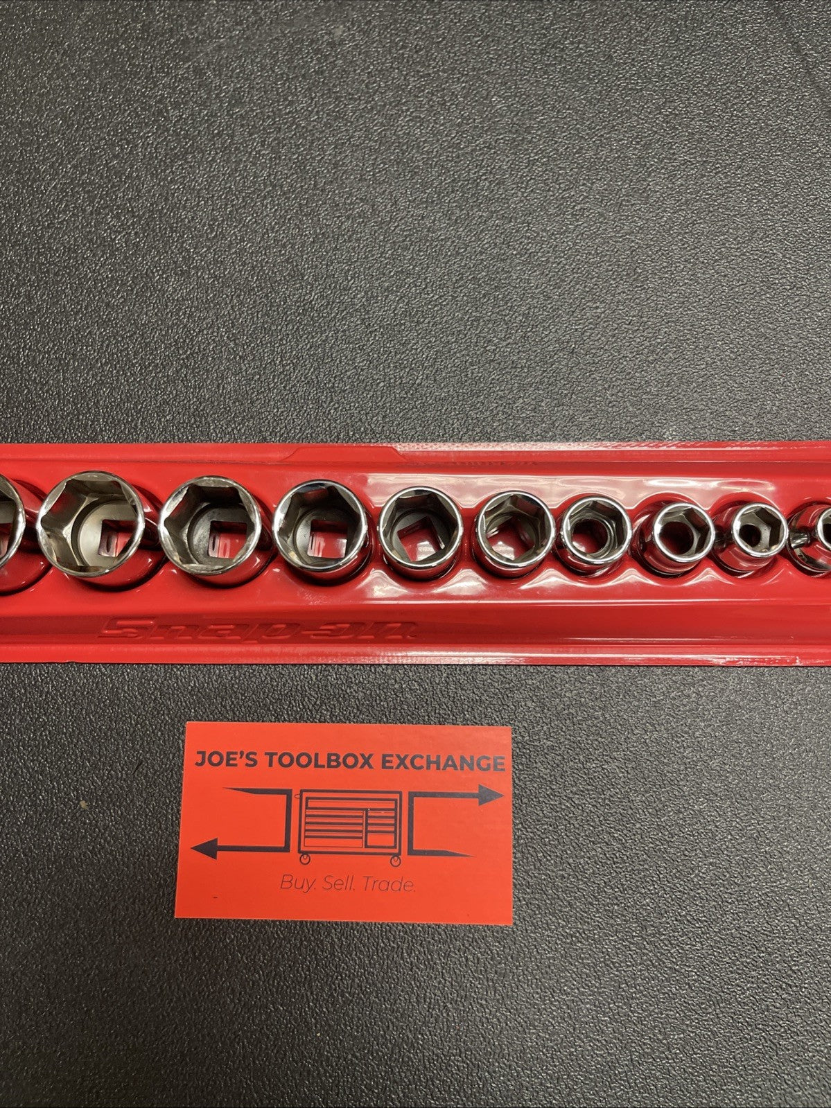 Snap-on 14pc 214FSY 3/8” Drive SAE shallow Socket Set  1/4” To 1” 6 Point Chrome