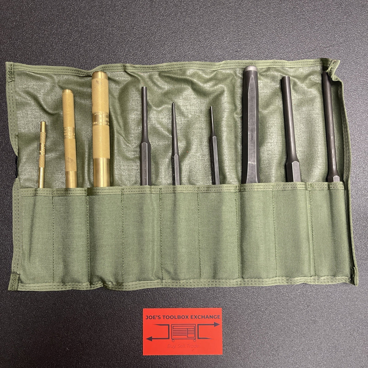 NEW Snap-on 9 Piece Bronze and Steel Military Punch and Chisel Set GMTK