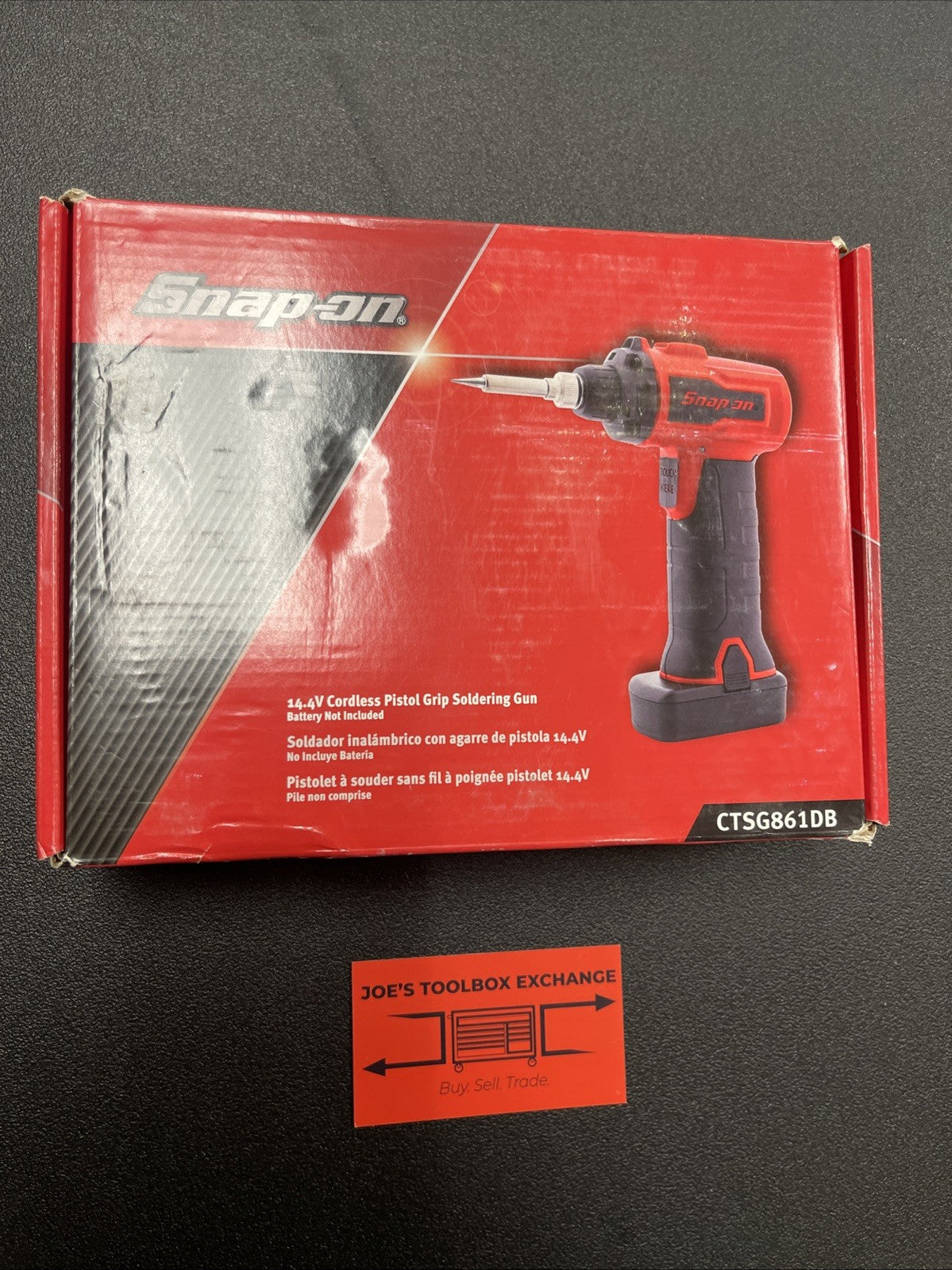 SNAP ON TOOLS CTSG861DB  14.4V Micro Lithium Cordless Soldering Gun Bare Tool
