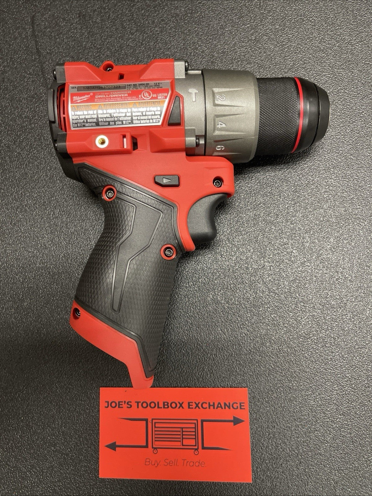 Milwaukee 3404-20 M12 FUEL 12V Brushless 1/2" Hammer Drill Driver Tool Only NEW